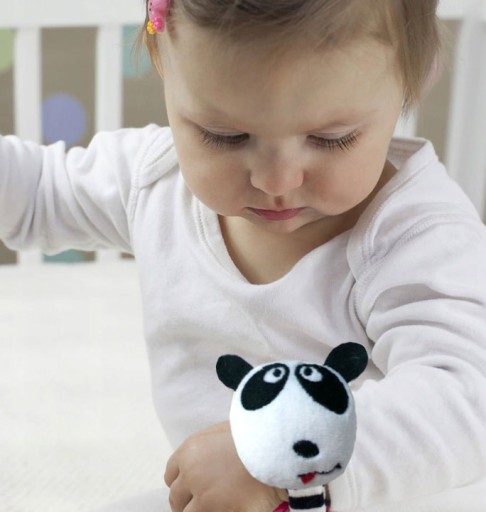 Mamičky Hrkálka Hand Maskot 0m+ Panda Hencz