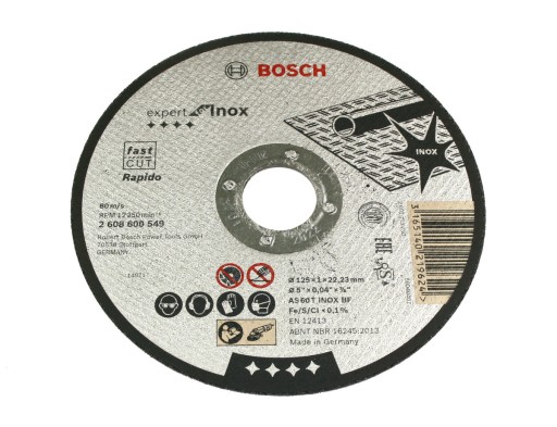 BOSCH KORUNDOVÝ DISK na rezanie ocele 125/1,0 mm EXPERT FOR INOX