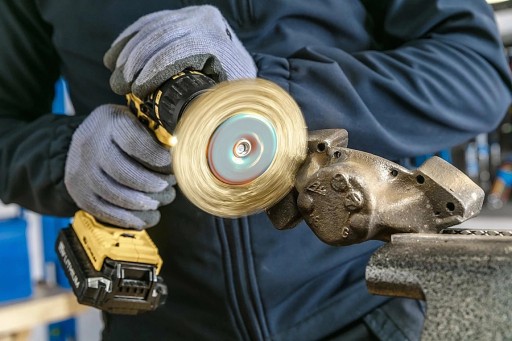 Drôtená kotúčová kefa so stopkou 75 mm Mosadzný drôt 0,3 mm HOEGERT