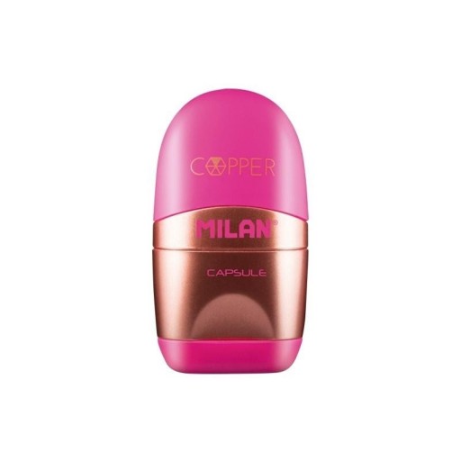 Milan Sharpener - CAPSULE COPPER ružová guma