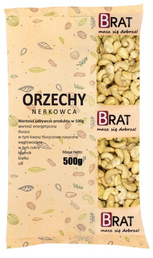 KŠU ORIEŠKY Celé 500g kešu Oriešky VYSOKÁ KVALITA