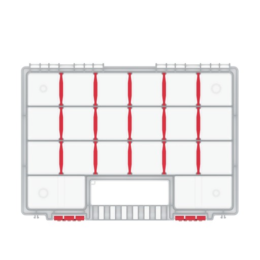 Uzavretý organizér kufrík TOOL 344x249x50mm
