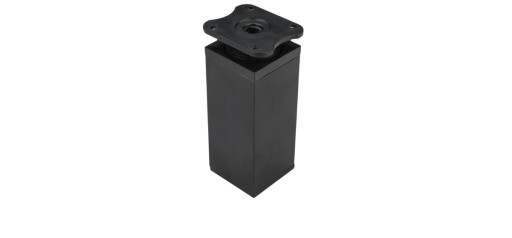 Čierna hranatá nábytková noha H-100 40x40
