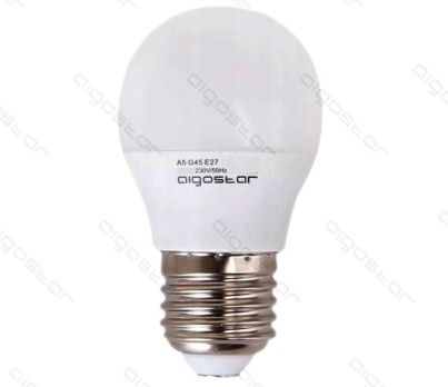 E27 LED G45 žiarovka MINI guľa 6W malá 500Lm STUDENÁ biela 6400K CW