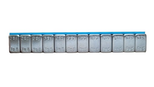 Závažia lepené na ráfiky, pozinkované, 12x5g, 10 pásikov