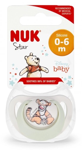NUK SILIKÓNOVÉ UKLIDŇUJÚCE SEDADLO 0-6m STAR TIGER