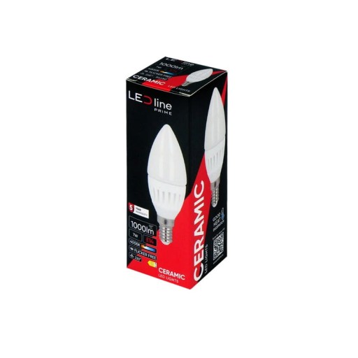 Ekonomická LED žiarovka E14 7W PRIME teplá sviečka 4000K 1000lm