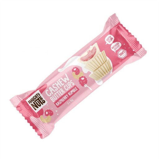 PRAGLINES PLNENÉ KEŠU A MALINA BIO (3 x 13 g) 39 g - NAUGHTY N