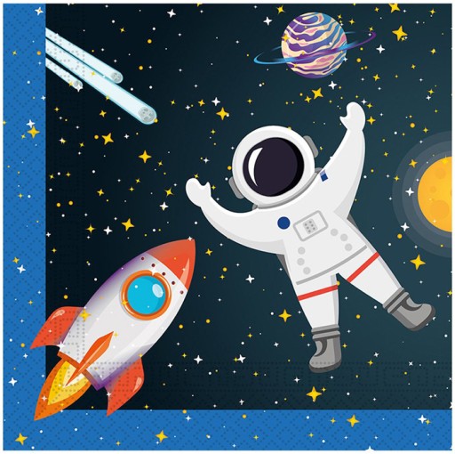 Papierové poháre COSMOS planets raketa narodeniny PARTY SPACE 6 ks