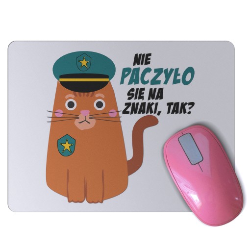 POLICEMAN vtipná podložka pod myš pre mačky