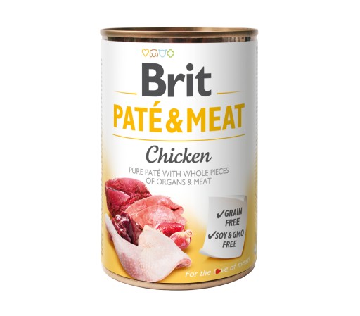 Brit Paté Meat Chicken Mokré kuracie mäso pre psov 400g