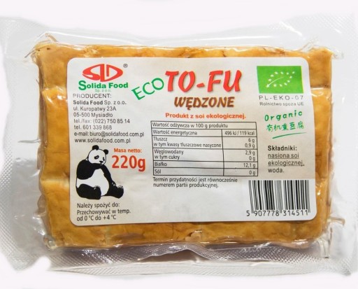 BIO TOFU ÚDENÉ 220 G - SOLIDA FOOD