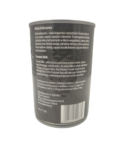 Kokosové mlieko 400ml 5-7% tuku Asia Kitchen