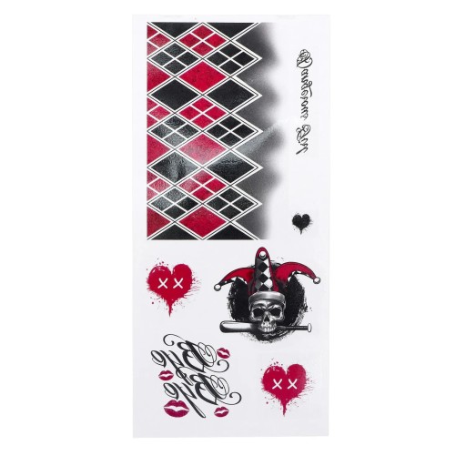Odnímateľné tetovanie joker card heart halloween