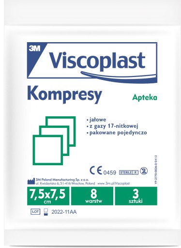 VISCOPLAST sterilné obklady 7,5*7,5