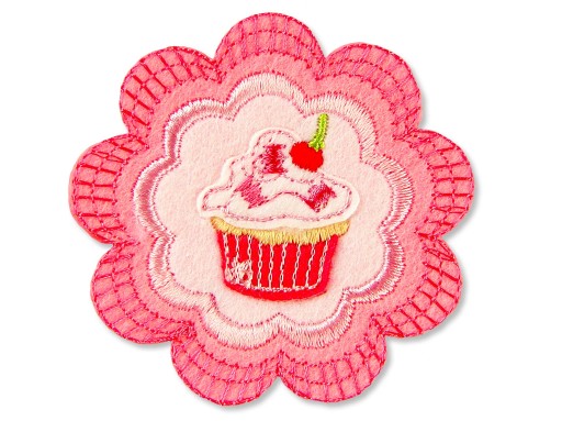 Nášivka nášivka na muffin, kvet AP948