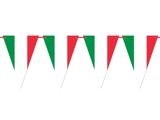 Závesná zástava talianskej vlajky Italia Italy 500cm