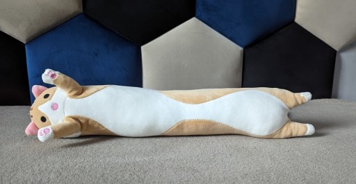 Mäkký plyšový plyšový valec na vankúš 50 cm XL