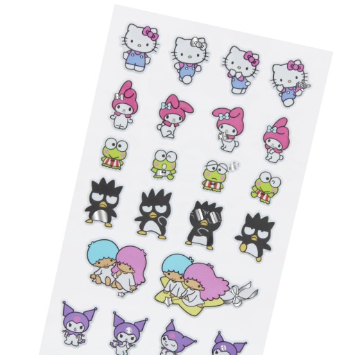 CAT HELLO KITTY & FRIENDS vypuklé nálepky 29ks PUFFY