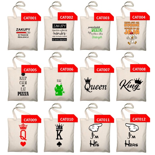 Ekologická nákupná taška ECO 120 PATTERNS, potlač
