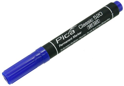 PICA Marker permanentný modrý 520