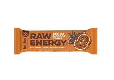 BOMBUS RAW ENERGY tyčinka pomaranč a kakaové bôby
