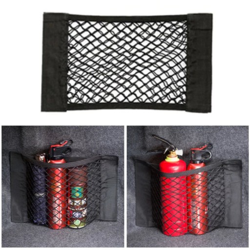SIEŤOVÝ ORGANIZÁTOR DO KUPU DO AUTA VELCRO 40X25