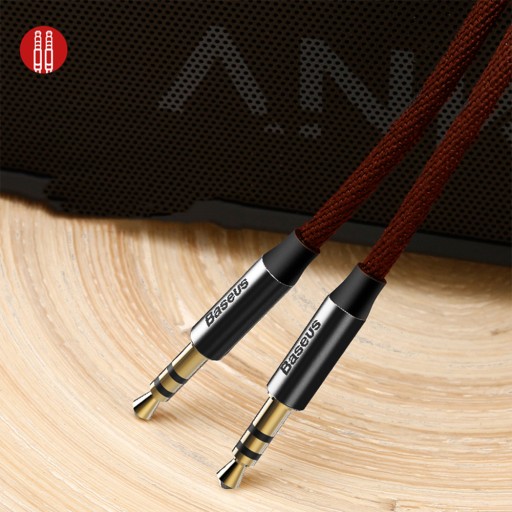 BASEUS YIVEN SILNÝ ZVUKOVÝ KÁBEL MINI-JACK JACK-JACK 3,5MM AUX ZÁSTRČKA 100CM 1M