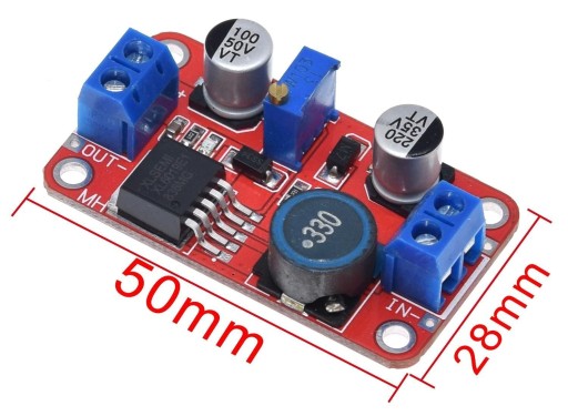 756 DC konvertor napätia XL6019 Step-UP modul 5-40V 5A konvertor