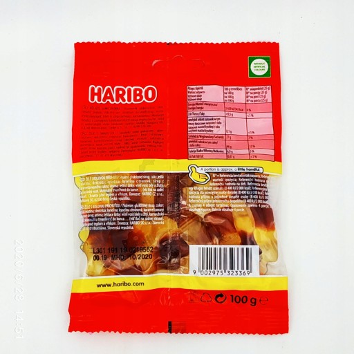 HARIBO HAPPY COLA JELLIES 85g DÁTUM: 30.01.2025