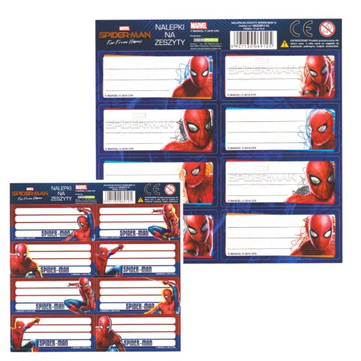 Nálepky na notebook Spiderman 16 ks