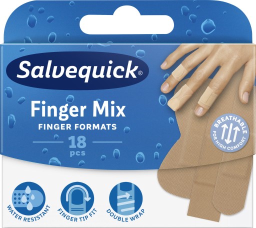 Salvequick Plasters Sada náplastí Finger Mix 18 ks.