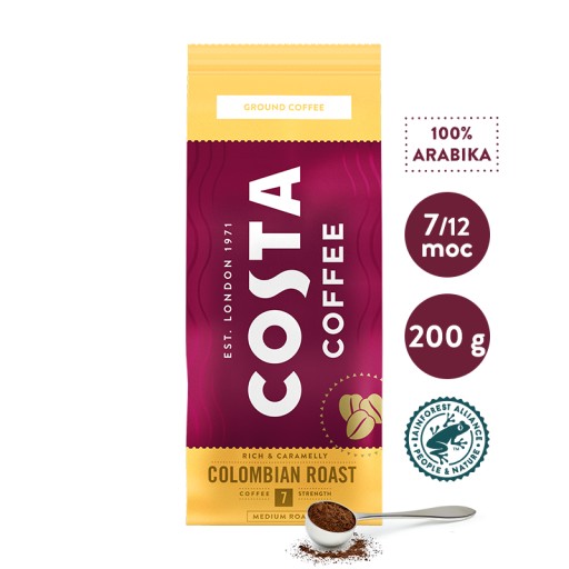 Costa Colombian Roast Medium mletá káva 200g