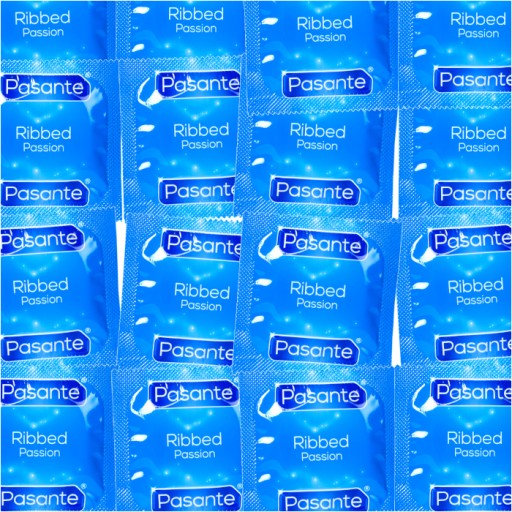 PASANTE RIBBED kondómy s prúžkami stimulujúce orgazmus pre páry, 25 ks.