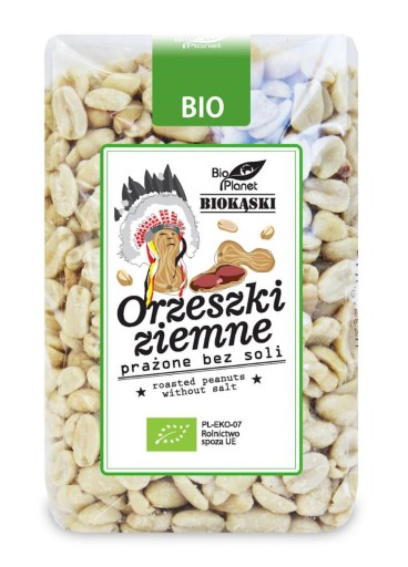 ARAŠIDY PRAŽENÉ BEZ SOLI, BIO, 350 g - BIO P