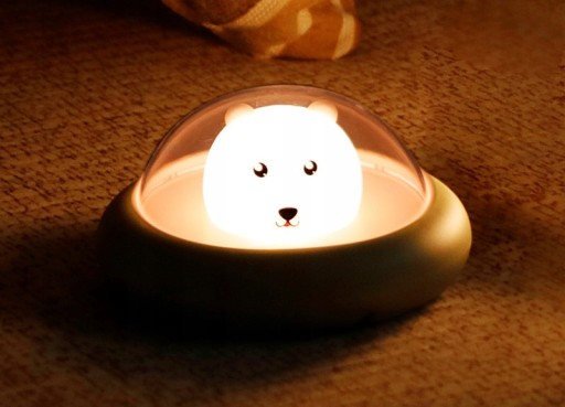 BEZDRÔTOVÁ mäkká silikónová LED nočná lampa pre DETI BEAR BEAR BEAR BEAR
