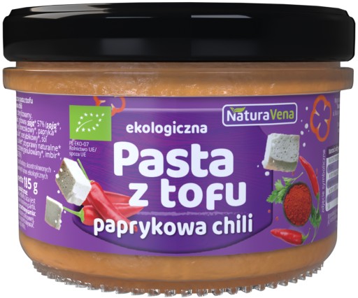 TOFU PASTA S CHILI PAPRIKOU, BIO, 185 g - NATURAVENA