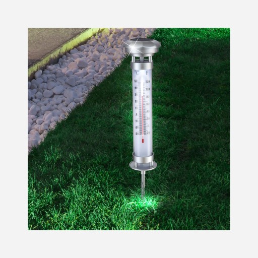 SOLÁRNY TEPLOMER, solárna lampa, záhradná lampa