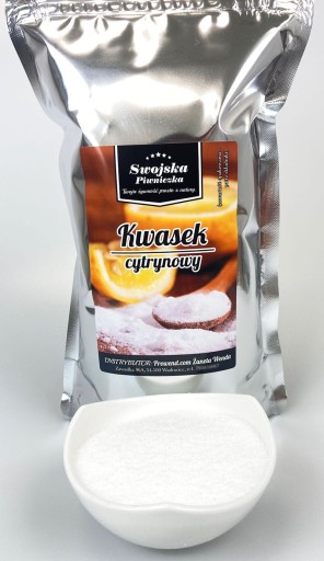 KYSELINA CITRÓNOVÁ KYSELINA POTRAVINÁRSKA 500g Swojska Piwni