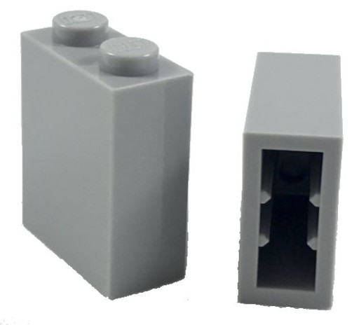 LEGO POST 1X2X2 SVETLO SIVÁ 3245 ZA 1 KUS