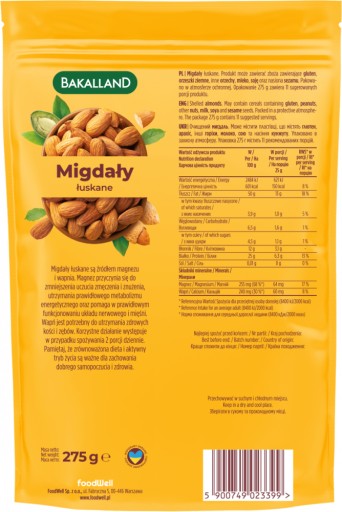 Bakallandské mandle 275 g