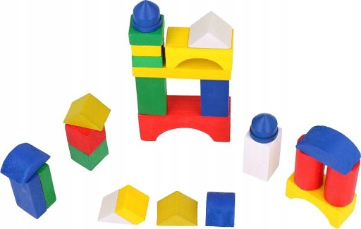 VZDELÁVACIE BLOKY DREVENÉ PUZZZLE 26 ks. V2