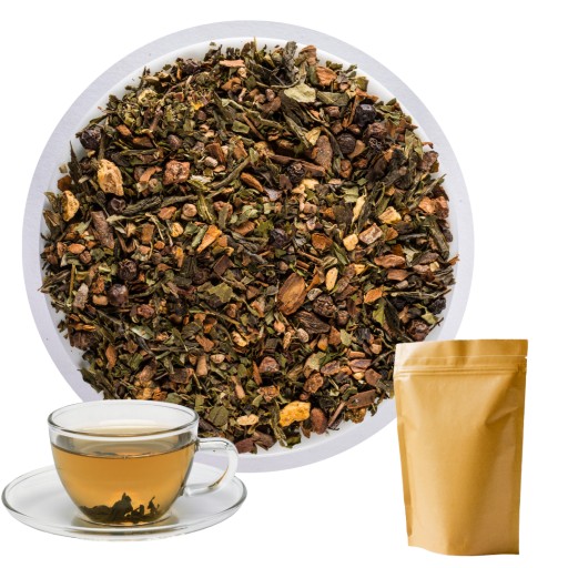 Hari Chai 100g ochutený zelený listový čaj - mäta, kardamón