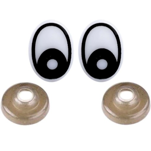 OČI bezpečný čierny maskot ROZPRÁVKA 2,5 mm