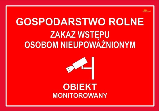 č. 82 VSTUP DO POĽNOHOSPODÁRSKEHO DOMU ZAKÁZANÝ, ZARIADENIE MONITOROVANÉ