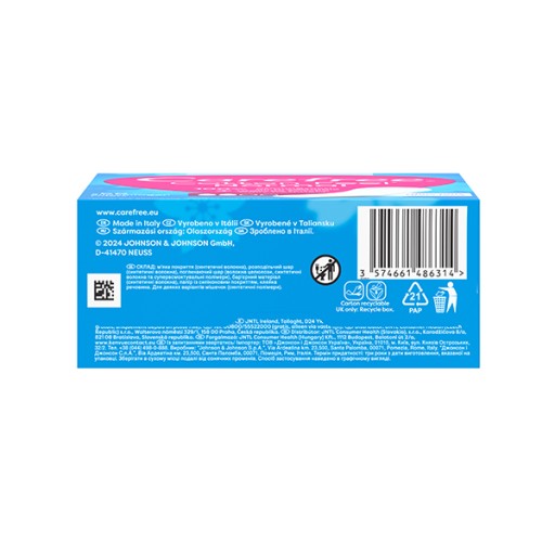 CAREFREE Cotton Feel slipové vložky neparfumované Normal 56 ks