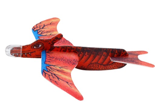 Pena Dinosaur Lietadlo v červenej farbe
