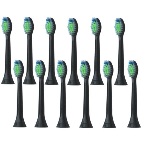 Hlavy zubnej kefky Philips Sonicare Diamond Clean, čierne, 12 kusov
