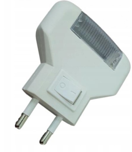 UHLÁ LAMPA PRE NOČNÝ KONTAKT, 3 LED BIELE s VYPÍNAČOM