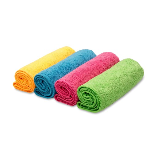 4x MÄKKÁ HANDRKA Z MIKROVLÁKNA 30x30 NA ČISTENIE KUCHYNE V AUTE